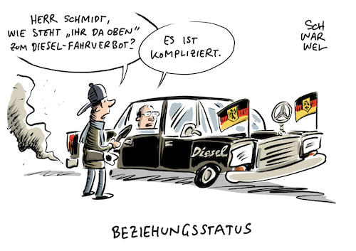 Cartoon: Dieselfahrverbote Urteil (medium) by Schwarwel tagged dieselfahrverbot,dieselfahrverbote,dieselskandal,urteil,bundesverwaltungsericht,abgasskandal,abgasurteil,fahrverbot,fahrverbote,dieselfahrzeuge,dieselfahrzeug,auto,automobilindustrie,autobauer,autokonzern,karikatur,schwarwel,dieselfahrverbot,dieselfahrverbote,dieselskandal,urteil,bundesverwaltungsericht,abgasskandal,abgasurteil,fahrverbot,fahrverbote,dieselfahrzeuge,dieselfahrzeug,auto,automobilindustrie,autobauer,autokonzern,karikatur,schwarwel