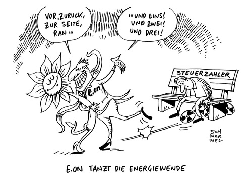 Cartoon: Eon Energiewende radikal (medium) by Schwarwel tagged eon,energiewende,radikal,veränderung,kohle,tom,gas,energie,natur,umwelt,erhaltung,zerstörung,blume,steuerzahler,karikatur,schwarwel,eon,energiewende,radikal,veränderung,kohle,tom,gas,energie,natur,umwelt,erhaltung,zerstörung,blume,steuerzahler,karikatur,schwarwel