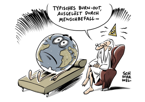 Cartoon: Erde vor Burn out (medium) by Schwarwel tagged menschen,mensch,human,humans,planet,erde,zerstörung,umweltzerstörung,natur,gott,welt,universum,wwf,burn,out,burnout,raubbau,tier,umweltstiftung,ressourcen,tiere,pflanzen,karikatur,schwarwel,umwelt,menschen,mensch,human,humans,planet,erde,zerstörung,umweltzerstörung,natur,gott,welt,universum,wwf,burn,out,burnout,raubbau,tier,umweltstiftung,ressourcen,tiere,pflanzen,karikatur,schwarwel,umwelt