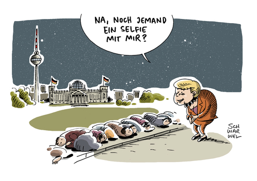 Cartoon: Flüchtlingskrise EU Sondergipfe (medium) by Schwarwel tagged flüchtlingskrise,merkel,kanzlerin,forderung,eu,sondergipfel,europäische,union,flüchtlingspolitik,asyl,asylsuchende,karikatur,schwarwel,grenze,dicht,ungarn,sachsen,flüchtlingskrise,merkel,kanzlerin,forderung,eu,sondergipfel,europäische,union,flüchtlingspolitik,asyl,asylsuchende,karikatur,schwarwel,grenze,dicht,ungarn,sachsen