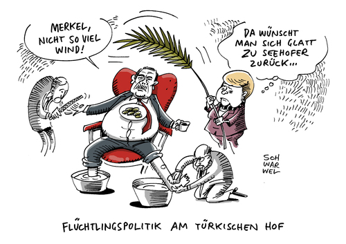 Cartoon: Flüchtlingskrise Türkei (medium) by Schwarwel tagged flüchtlingskrise,türkei,gipfel,eu,eutopäische,union,bittsteller,umworbenen,karikatur,schwarwel,flüchtlingskrise,türkei,gipfel,eu,eutopäische,union,bittsteller,umworbenen,karikatur,schwarwel