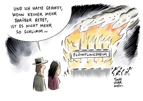 Cartoon: Flüchtlingsunterkünfte (medium) by Schwarwel tagged fremdenfeindlichkeit,fremdenfeindlich,flüchtlingsheim,flüchtlingsunterkunft,flüchtlingsunterkünfte,asylheim,asylsuchende,rechts,nazi,anschlag,molotow,flüchtlinge,geflüchtete,wutbürger,nazis,rechtsextrem,rechtsextremismus,rechtsextremisten,populismus,rechtspopulismus,karikatur,schwarwel,fremdenfeindlichkeit,fremdenfeindlich,flüchtlingsheim,flüchtlingsunterkunft,flüchtlingsunterkünfte,asylheim,asylsuchende,rechts,nazi,anschlag,molotow,flüchtlinge,geflüchtete,wutbürger,nazis,rechtsextrem,rechtsextremismus,rechtsextremisten,populismus,rechtspopulismus,karikatur,schwarwel