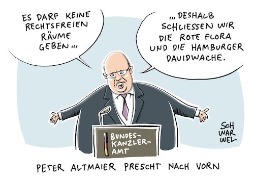 G20 Rote Flora Altmaier