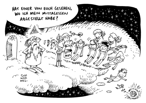 Cartoon: Gesundes Neues (medium) by Schwarwel tagged gesundes,neues,silvester,neujahr,gott,himmel,mus,menschen,dummheit,kopf,happy,new,year,jahr,karikatur,schwarwel,gesundes,neues,silvester,neujahr,gott,himmel,mus,menschen,dummheit,kopf,happy,new,year,jahr,karikatur,schwarwel