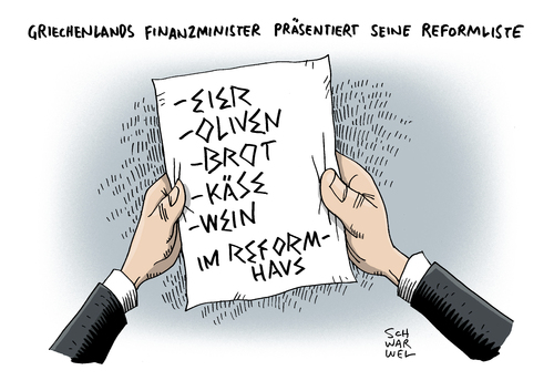 Griechenland neue Reformliste