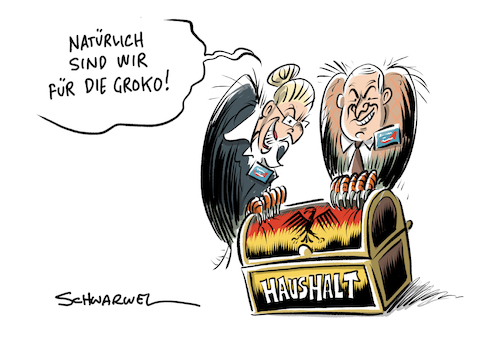 Cartoon: GroKo AfD Vorsitz (medium) by Schwarwel tagged groko,große,koalition,bundestagswahl,2017,wahl,spd,partei,parteien,cdu,csu,fdp,die,linke,grüne,nahles,martin,schulz,zwergensuaftsand,regierungsbildung,neuwahlen,nogroko,jusos,landesparteitag,merkel,klo,toilette,politik,deutschland,politiker,politikerin,parteichefin,sondierung,sondierungsgespräche,thesenpapier,sondierungspapier,fraktion,fraktionschefin,parteilinke,koalitionsverhandlungen,sonderparteitag,karikatur,schwarwel,afd,aloce,weidel,gauland,haushaltsausschuss,finanzen,wirtschaft,budnestag,opposition,oppositionspartei,kulturausschuss,groko,große,koalition,bundestagswahl,2017,wahl,spd,partei,parteien,cdu,csu,fdp,die,linke,grüne,nahles,martin,schulz,zwergensuaftsand,regierungsbildung,neuwahlen,nogroko,jusos,landesparteitag,merkel,klo,toilette,politik,deutschland,politiker,politikerin,parteichefin,sondierung,sondierungsgespräche,thesenpapier,sondierungspapier,fraktion,fraktionschefin,parteilinke,koalitionsverhandlungen,sonderparteitag,karikatur,schwarwel,afd,aloce,weidel,gauland,haushaltsausschuss,finanzen,wirtschaft,budnestag,opposition,oppositionspartei,kulturausschuss