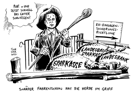 Cartoon: Haftungsverbund DSGV Fahrenschon (medium) by Schwarwel tagged haftungsverbund,dsgv,chef,präsident,fahrenschon,sparkasse,bank,banken,landesbanken,eu,europäische,union,einlagen,einlagensicherungsrichtlinie,karikatur,schwarwel,haftungsverbund,dsgv,chef,präsident,fahrenschon,sparkasse,bank,banken,landesbanken,eu,europäische,union,einlagen,einlagensicherungsrichtlinie,karikatur,schwarwel