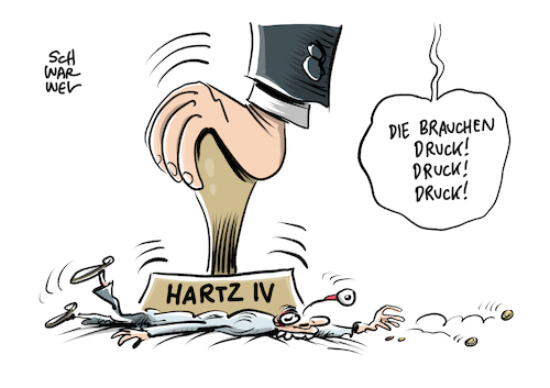 Cartoon: Hartz IV Sanktionen (medium) by Schwarwel tagged hartz,iv,sanktionen,sanktion,armut,arm,reich,reichtum,strafe,arbeit,job,lohn,gehalt,arbeitslos,arbeitslosigkeit,wirtschaft,arbeitsagentur,bundesagentur,für,jobcenter,jobverweigerung,langzeitarbeitslos,langzeitarbeitslosigkeit,arbeitsagenturen,cartoon,karikatur,schwarwel,hartz,iv,sanktionen,sanktion,armut,arm,reich,reichtum,strafe,arbeit,job,lohn,gehalt,arbeitslos,arbeitslosigkeit,wirtschaft,arbeitsagentur,bundesagentur,für,jobcenter,jobverweigerung,langzeitarbeitslos,langzeitarbeitslosigkeit,arbeitsagenturen,cartoon,karikatur,schwarwel