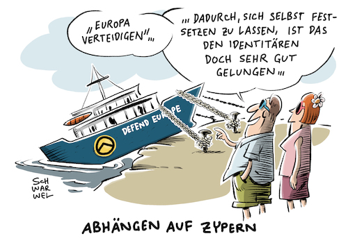 Identitären Schiff Zypern