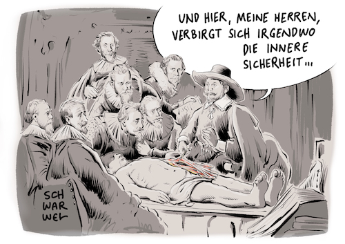 Cartoon: Innere Sicherheit (medium) by Schwarwel tagged innere,sicherheit,dschungel,innenminister,de,maiziere,behörde,dickischt,verfassungsschutz,bundesbehörde,landeskriminalamt,angst,terror,hass,wut,gewalt,anschlag,terroranschlag,terroranschläge,terrorist,is,islamischer,staat,bundespolizei,polizei,flüchtlinge,geflüchtete,flüchtlingspolitik,flüchtlingskrise,politik,deutschland,überwachung,datenspeicherung,asyl,asylanten,migration,migranten,öffentliche,karikatur,schwarwel,innere,sicherheit,dschungel,innenminister,de,maiziere,behörde,dickischt,verfassungsschutz,bundesbehörde,landeskriminalamt,angst,terror,hass,wut,gewalt,anschlag,terroranschlag,terroranschläge,terrorist,is,islamischer,staat,bundespolizei,polizei,flüchtlinge,geflüchtete,flüchtlingspolitik,flüchtlingskrise,politik,deutschland,überwachung,datenspeicherung,asyl,asylanten,migration,migranten,öffentliche,karikatur,schwarwel