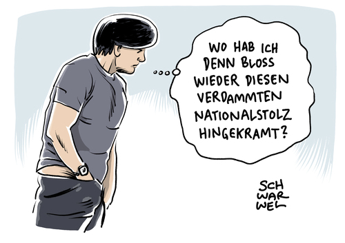 Cartoon: Joachim Löw bei EM 2016 (medium) by Schwarwel tagged joachim,löw,em,europameisterschaft,fußball,deutschland,mannschaft,tor,frankreich,griff,in,die,hose,intrnethit,schweini,schweinsteiger,sieg,karikatur,schwarwel,joachim,löw,em,europameisterschaft,fußball,deutschland,mannschaft,tor,frankreich,griff,in,die,hose,intrnethit,schweini,schweinsteiger,sieg,karikatur,schwarwel