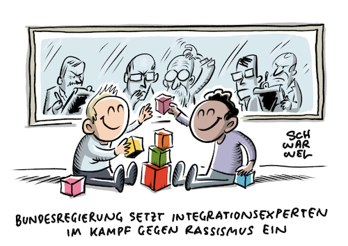 Cartoon: Kampf gegen Rassismus (medium) by Schwarwel tagged rassismus,rassisten,rechtsextremisten,rechtsextrem,rechtspopulisten,rechtsterrorismus,nazi,nazis,faschisten,faschismus,mordanschläge,todeslisten,afd,einzeltäter,hanau,halle,synagoge,moscheen,anschlag,terroranschlag,hass,hetze,hasskommentare,bedrohung,fremdenfeindlichkeit,rechter,terror,ausländerfeindlichkeit,migration,migranten,flüchtlinge,geflüchtete,flüchtlingskrise,integration,integrationsgipfel,bundesregierung,demorkatie,demokratiearbeit,prävention,antisemitismus,holocaust,judenverfolgung,holocaustleugner,verschwörungstheorie,verschwörungstheoretiker,lübcke,diskriminierung,extremismusprävention,hufeisen,hufeisentheorie,muslimfeindlichkeit,höcke,gauland,weidel,von,storch,diskriminierungsverbot,rassismusproblem,rechte,gewalt,cartoon,karikatur,schwarwel,rassismus,rassisten,rechtsextremisten,rechtsextrem,rechtspopulisten,rechtsterrorismus,nazi,nazis,faschisten,faschismus,mordanschläge,todeslisten,afd,einzeltäter,hanau,halle,synagoge,moscheen,anschlag,terroranschlag,hass,hetze,hasskommentare,bedrohung,fremdenfeindlichkeit,rechter,terror,ausländerfeindlichkeit,migration,migranten,flüchtlinge,geflüchtete,flüchtlingskrise,integration,integrationsgipfel,bundesregierung,demorkatie,demokratiearbeit,prävention,antisemitismus,holocaust,judenverfolgung,holocaustleugner,verschwörungstheorie,verschwörungstheoretiker,lübcke,diskriminierung,extremismusprävention,hufeisen,hufeisentheorie,muslimfeindlichkeit,höcke,gauland,weidel,von,storch,diskriminierungsverbot,rassismusproblem,rechte,gewalt,cartoon,karikatur,schwarwel