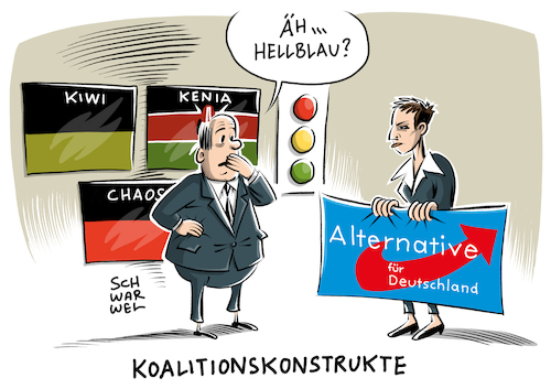 Cartoon: Koalitionskonstrukte (medium) by Schwarwel tagged afd,alternative,für,deutschland,partei,frauke,petry,koalition,rechtspopulismus,rechtspopulisten,nazi,karikatur,schwarwel,afd,alternative,für,deutschland,partei,frauke,petry,koalition,rechtspopulismus,rechtspopulisten,nazi,karikatur,schwarwel