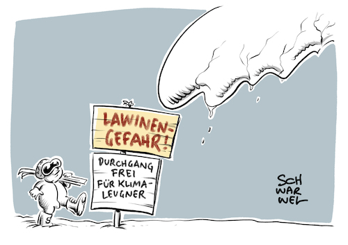 Cartoon: Lawinengefahr und Klimawandel (medium) by Schwarwel tagged klima,klimawandel,klimapolitik,klimaabkommen,umwelt,natur,umweltschutz,umweltschützer,naturschutz,lawine,lawinengefahr,wetter,wetterlage,winter,wintereinbruch,glätte,schnee,schneefall,schneewellen,naturkatastrophe,schneechaos,cartoon,karikatur,schwarwel,klima,klimawandel,klimapolitik,klimaabkommen,umwelt,natur,umweltschutz,umweltschützer,naturschutz,lawine,lawinengefahr,wetter,wetterlage,winter,wintereinbruch,glätte,schnee,schneefall,schneewellen,naturkatastrophe,schneechaos,cartoon,karikatur,schwarwel