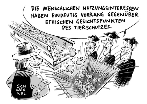 Cartoon: Massentötungen von Küken (medium) by Schwarwel tagged urteil,massentötungen,küken,tier,tiere,lebensmittel,nahrung,fleischfresser,vegan,vegetarisch,tierschutzgesetz,tot,tod,mord,kükenschredder,karikatur,schwarwel,tierschutz,schredder,urteil,massentötungen,küken,tier,tiere,lebensmittel,nahrung,fleischfresser,vegan,vegetarisch,tierschutzgesetz,tot,tod,mord,kükenschredder,karikatur,schwarwel,tierschutz,schredder