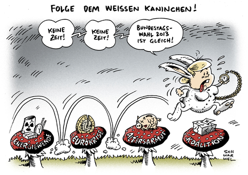 Cartoon: Merkel Bundespressekonferenz (medium) by Schwarwel tagged angela,merkel,bundespressekonferenz,energiewende,altersarmut,eurokrise,koalition,deutschland,politik,partei,wahl,kaninchen,karikatur,schwarwel,weiße,alice,im,wunderlandpk,angie,journalist,journlismus,angela,merkel,bundespressekonferenz,energiewende,altersarmut,eurokrise,koalition,deutschland,politik,partei,wahl,kaninchen,karikatur,schwarwel,weiße,alice,im,wunderlandpk,angie,journalist,journlismus