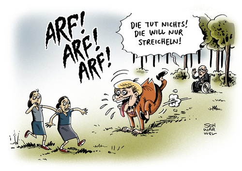 Cartoon: Merkel und Flüchtlingsmädchen (medium) by Schwarwel tagged merkel,flüchtlingsmädchen,flüchtlingspolitik,tv,show,sendung,fernsehen,streicheln,asyl,abschiebung,karikatur,schwarwel,medienrummel,merkel,flüchtlingsmädchen,flüchtlingspolitik,tv,show,sendung,fernsehen,streicheln,asyl,abschiebung,karikatur,schwarwel,medienrummel