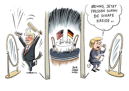 Merkel und Trump