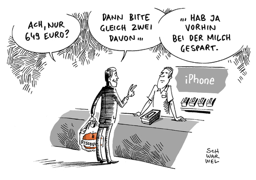 Cartoon: Milchpreis versus iPhone (medium) by Schwarwel tagged milchbauern,protest,preisverfall,anstieg,preise,milch,bauern,landwirtschaft,lebensmittel,ernährung,unternehmen,kuh,kühe,karikatur,schwarwel,milchbauern,protest,preisverfall,anstieg,preise,milch,bauern,landwirtschaft,lebensmittel,ernährung,unternehmen,kuh,kühe,karikatur,schwarwel