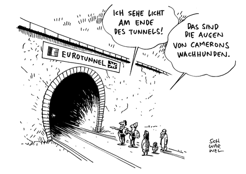 Mit Hunden gegen Flüchtlinge