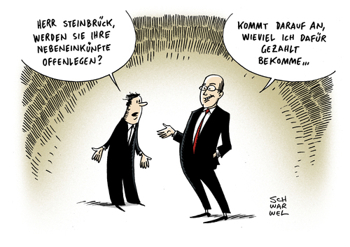 Cartoon: Nebeneinkünfte (medium) by Schwarwel tagged peer,steinbrück,spd,nebeneinkünfte,cdu,cds,fpd,karikatur,schwarwel,peer,steinbrück,spd,nebeneinkünfte,cdu,cds,fpd,karikatur,schwarwel