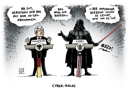 Cartoon: No Spy Cyberdialog Kerry (medium) by Schwarwel tagged enthüllungen,snowden,abhöraffäre,nsa,außenminister,freunde,usa,spionage,cybersicherheit,sicherheit,superherossteinmeier,superman,dialog,cyber,kerry,cyberdialog,spy,no,us,deutschland,schwarwel,karikatur,plädoyer,no,spy,cyberdialog,kerry,cyber,dialog,superman,superherossteinmeier,plädoyer,karikatur,schwarwel,deutschland,us,usa,freunde,außenminister,nsa,abhöraffäre,snowden,enthüllungen,sicherheit,cybersicherheit,spionage