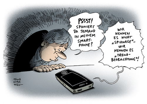 Cartoon: NSA Spionage Smartphones (medium) by Schwarwel tagged nsa,spionage,abhörskandal,abhörung,us,usa,smartphone,iphone,telefon,trendbeobachtung,karikatur,schwarwel,nsa,spionage,abhörskandal,abhörung,us,usa,smartphone,iphone,telefon,trendbeobachtung,karikatur,schwarwel