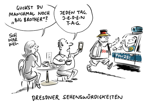 Pegida Demo Journalismus