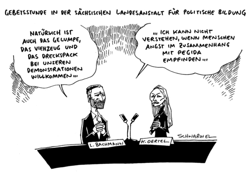 Cartoon: Pegida Flüchtlinge Viehzeug (medium) by Schwarwel tagged pegida,flüchtlinge,viehzeug,chef,lutz,bachmann,facebook,bezeichnung,beschimpfung,rechts,nazi,terror,islam,sächsische,landesanstalt,für,politische,bildung,slpb,pk,pressekonferenz,gelumpe,dreckspack,demo,demonstration,leipzig,dresden,oertel,karikatur,schwarwel,pegida,flüchtlinge,viehzeug,chef,lutz,bachmann,facebook,bezeichnung,beschimpfung,rechts,nazi,terror,islam,sächsische,landesanstalt,für,politische,bildung,slpb,pk,pressekonferenz,gelumpe,dreckspack,demo,demonstration,leipzig,dresden,oertel,karikatur,schwarwel