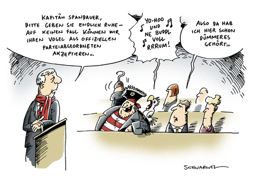 Cartoon: Piratenpartei Berlin (medium) by Schwarwel tagged piratenpartei,partei,wahl,berlin,abgeordnete,abgebordnetenhaus,huerde,deutschland,politik,spd,grüne,linke,cdu,fdp,karikatur,schwarwel,piratenpartei,partei,wahl,wahlen,berlin,abgeordnete,abgeordnetenhaus