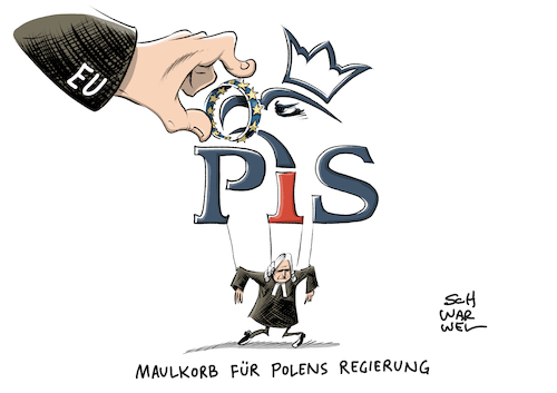 Cartoon: Polens Justizreform (medium) by Schwarwel tagged karikatur,schwarwel,polen,regerungspartei,pis,partei,präsident,andrzej,duda,justiz,reform,justizreform,richter,oberstes,gericht,eu,europäische,union,kommission,sanktionen,strafmaßnahmen,vertragsverletzungsverfahren,recht,gesetz,karikatur,schwarwel,polen,regerungspartei,pis,partei,präsident,andrzej,duda,justiz,reform,justizreform,richter,oberstes,gericht,eu,europäische,union,kommission,sanktionen,strafmaßnahmen,vertragsverletzungsverfahren,recht,gesetz