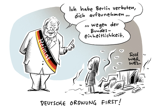 Cartoon: Seehofer Flüchtlinge (medium) by Schwarwel tagged flüchtlinge,geflüchtete,flüchtlingskrise,flüchtlingsroute,lager,flüchtlingslager,lesbos,griechenland,innenminister,horst,seehofer,migranten,migration,aufnahmeprogramm,moria,flüchtlingscamp,aufenthaltsgesetz,asyl,asylverfahren,griechische,cartoon,karikatur,schwarwel,flüchtlinge,geflüchtete,flüchtlingskrise,flüchtlingsroute,lager,flüchtlingslager,lesbos,griechenland,innenminister,horst,seehofer,migranten,migration,aufnahmeprogramm,moria,flüchtlingscamp,aufenthaltsgesetz,asyl,asylverfahren,griechische,cartoon,karikatur,schwarwel