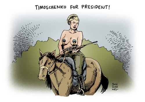 Cartoon: Timoschenko for president (medium) by Schwarwel tagged timoschenko,präsident,kandidatur,ukraine,präsidentschaftskandidatur,for,president,politik,macht,putin,hass,hasstiraden,opposition,oppositionsbewegung,russland,präsidentenwahl,nachfolger,janukowitsch,maidan,timoschenko,präsident,kandidatur,ukraine,präsidentschaftskandidatur,for,president,politik,macht,putin,hass,hasstiraden,opposition,oppositionsbewegung,russland,präsidentenwahl,nachfolger,janukowitsch,maidan