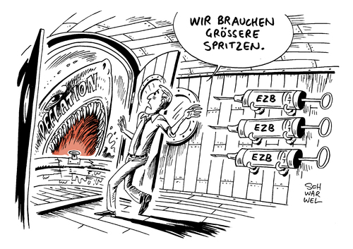 Cartoon: Verbraucherpreise Deflation (medium) by Schwarwel tagged verbraucherpreise,deflation,verbraucher,preise,preis,inflation,inflationsrate,null,eurozone,euro,geld,finanzen,der,weiße,hai,karikatur,schwarwel,verbraucherpreise,deflation,verbraucher,preise,preis,inflation,inflationsrate,null,eurozone,euro,geld,finanzen,der,weiße,hai,karikatur,schwarwel