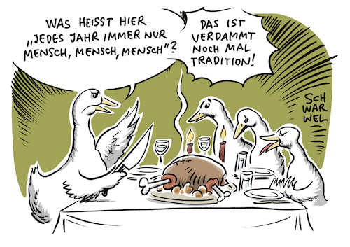 Cartoon: Weihnachtsgänse (medium) by Schwarwel tagged weihnachten,weihnachtsmann,advent,adventszeit,weihnachtsbaum,fest,der,liebe,cartoon,karikatur,schwarwel,weihnachtsgänse,weihnachtsgans,essen,nahrung,ernährung,fleisch,fleischkonsum,fleischfresser,landwirtschaft,tiere,tierleid,vegan,vegane,vegetarier,vegetarisch,lebensmittel,nutztiere,gans,gänse,tierquälerei,weihnachten,weihnachtsmann,advent,adventszeit,weihnachtsbaum,fest,der,liebe,cartoon,karikatur,schwarwel,weihnachtsgänse,weihnachtsgans,essen,nahrung,ernährung,fleisch,fleischkonsum,fleischfresser,landwirtschaft,tiere,tierleid,vegan,vegane,vegetarier,vegetarisch,lebensmittel,nutztiere,gans,gänse,tierquälerei