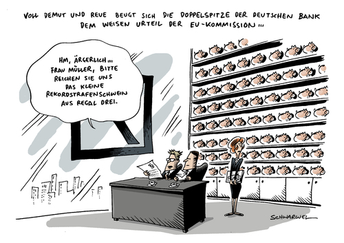 Cartoon: Zinsmanipulation Banken Strafe (medium) by Schwarwel tagged zinsmanipulation,banken,milliarden,eur,strafen,zahlen,zinsen,kredithäuser,bank,geldinstitut,geld,maanipulation,gericht,gesetz,karikatur,schwarwel,zinsmanipulation,banken,milliarden,eur,strafen,zahlen,zinsen,kredithäuser,bank,geldinstitut,geld,maanipulation,gericht,gesetz,karikatur,schwarwel