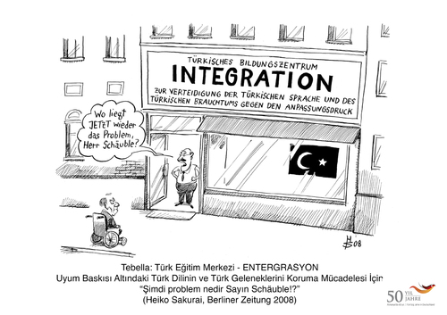 Cartoon: 50 Yil 50 Karikatür (medium) by toonpool com tagged turkey,germany,50,years,migration