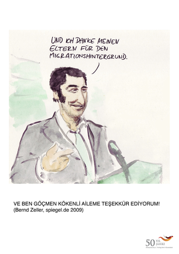 Cartoon: 50 Yil 50 Karikatür (medium) by toonpool com tagged turkey,germany,50,years,migration