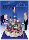 Cartoon: 75 Years of NATO! (small) by Shahid Atiq tagged nato