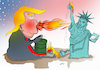 Cartoon: Will he Make America Great or bu (small) by Shahid Atiq tagged trump afghanistan safi shahid bahar ieba rayian isi pakistan kabul