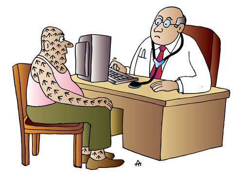 Doctor and Patient By Alexei Talimonov | Education & Tech Cartoon