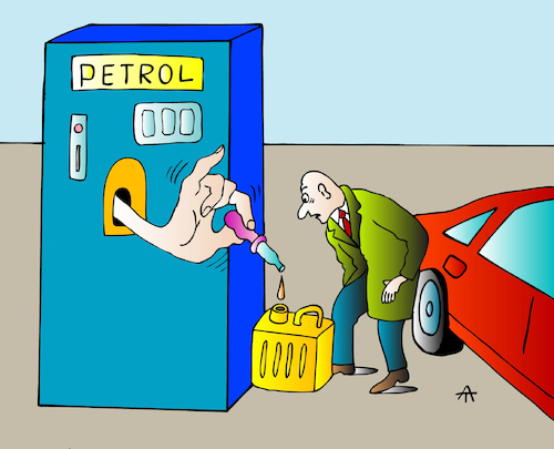 Cartoon: Petrol (medium) by Alexei Talimonov tagged petrol