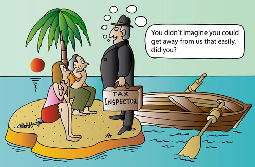 Tax Inspector By Alexei Talimonov | Business Cartoon | TOONPOOL