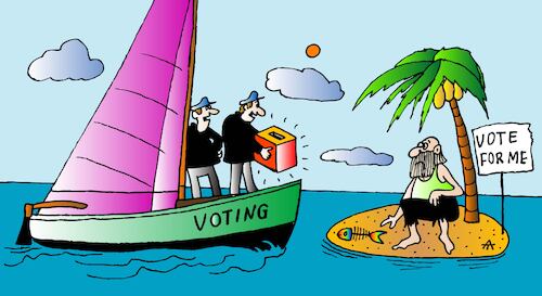 Cartoon: Voting (medium) by Alexei Talimonov tagged vote,election