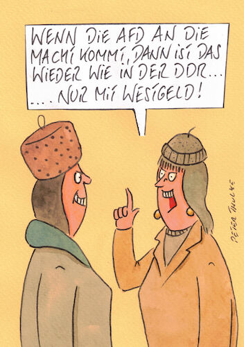 Cartoon: ddr (medium) by Peter Thulke tagged wahl,afd,wahl,afd