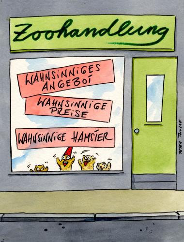 Cartoon: zoo (medium) by Peter Thulke tagged zoohandlung,tiere,preise,zoo,zoohandlung,nagetier,haustier,haustierhalter,tier,tierfreund,tierhalter,tierhaltung,tierlieb,tiernahrung,preis,reduzierung,wahnsinnig,dancing hamster,party,angebot,laufrad,musik,internet,meme,internetphänomen,kleintier,käfig,dancing,hamster