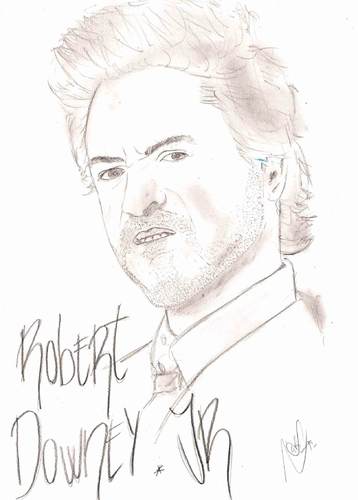 Cartoon: Robert Downey Jr ILH (medium) by apestososa tagged robert,downey,jr