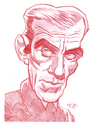 Cartoon: Boris Karloff (small) by Cartoons and Illustrations by Jim McDermott tagged boriskarloff,monster,scary,fantasy,caricature