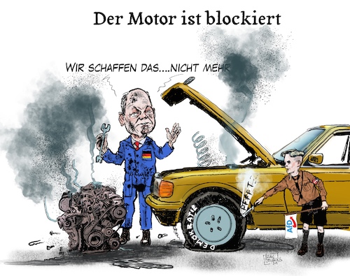 Der Motor ist Blockiert