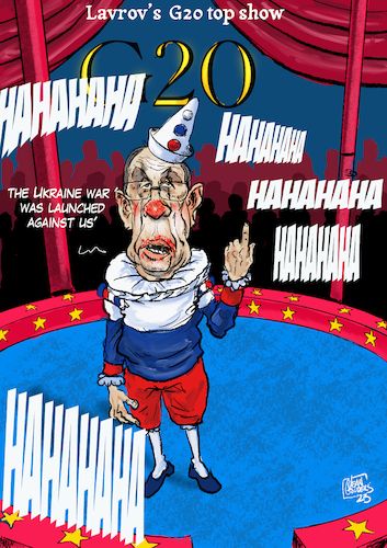 Lavrov Show By Jean Gouders Cartoons Politics Cartoon Toonpool 